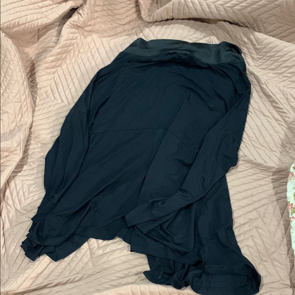 FACEPLANT DREAMWEAR BLACK BAMBOO SWING JACKET- WOMEN’S - Picture 9 of 9